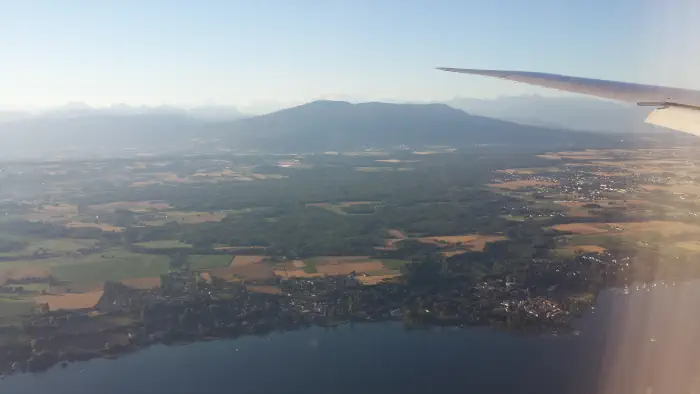 view from the plane