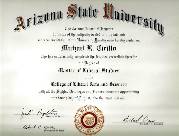 Master of Liberal Studies (2006)