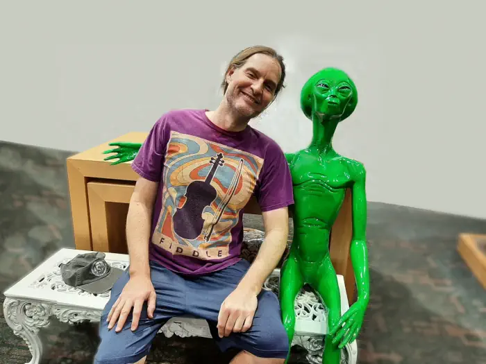 Mike with Alien